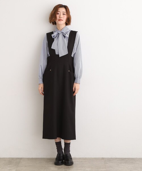 grove（グローブ）の「【ウエストゴム】美シルエットなハイウエストサス付きスカート（スカート・レディース・アイボリー/ブラック/ブラウン系その他・02/01/03/04/05）」の10枚目の写真