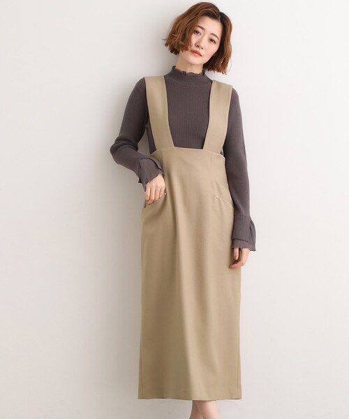 grove（グローブ）の「【ウエストゴム】美シルエットなハイウエストサス付きスカート（スカート・レディース・アイボリー/ブラック/ブラウン系その他・02/01/03/04/05）」の12枚目の写真