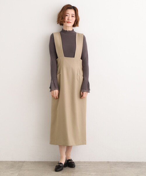 grove（グローブ）の「【ウエストゴム】美シルエットなハイウエストサス付きスカート（スカート・レディース・アイボリー/ブラック/ブラウン系その他・02/01/03/04/05）」の14枚目の写真