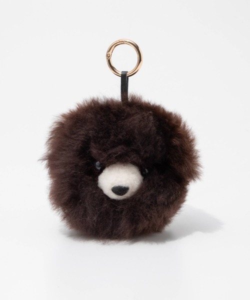 COSY(コージー)の「COSY Medium Bear Head Key ring コージー ミディアム ベア ヘッド キーリング 熊 チャーム(チャーム・レディース・ホワイト系1/ダークブラウン/ベージュ系1/ブラック/グレー系1・FREE)」の1枚目の写真