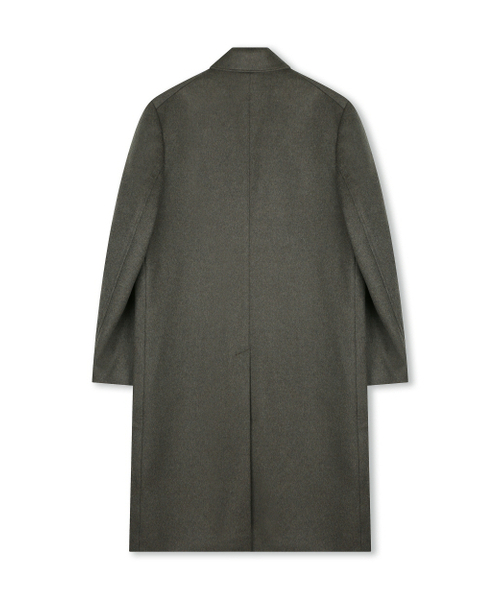 BESLOW（ビースロー）の「OVERSIZED CASHMERE DOUBLE BREASTED COAT DARK OLIVE（チェスターコート・メンズ・その他・LARGE/MEDIUM/SMALL/X-LARGE/X-SMALL）」の7枚目の写真