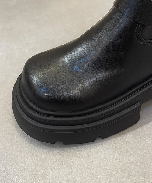 HALEY PESCA(ヘーリーペスカ)の「HALEY PESCA/ベルテッド厚底ロングブーツ(ブーツ・レディース・ブラック/ブラウン・38/36/40)」の14枚目の写真