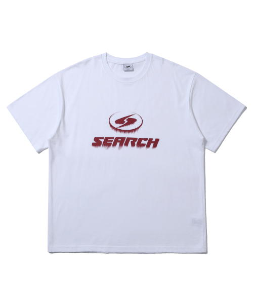 SEARCH410(サーチ410)の「ブリードロゴ半袖Tシャツホワイト-マゼンタ(Tシャツ/カットソー・メンズ・その他・MEDIUM/LARGE)」の1枚目の写真
