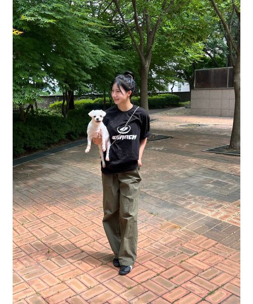 SEARCH410(サーチ410)の「ブリードロゴ半袖Tシャツホワイト-マゼンタ(Tシャツ/カットソー・メンズ・その他・MEDIUM/LARGE)」の4枚目の写真