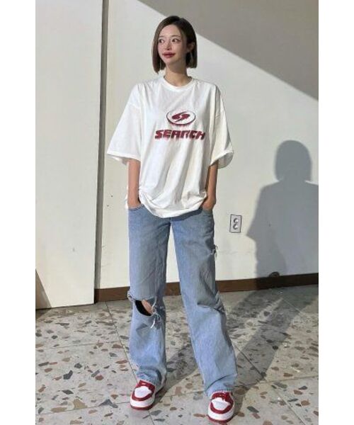 SEARCH410(サーチ410)の「ブリードロゴ半袖Tシャツホワイト-マゼンタ(Tシャツ/カットソー・メンズ・その他・MEDIUM/LARGE)」の11枚目の写真