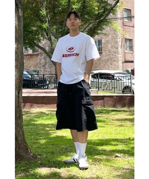 SEARCH410(サーチ410)の「ブリードロゴ半袖Tシャツホワイト-マゼンタ(Tシャツ/カットソー・メンズ・その他・MEDIUM/LARGE)」の12枚目の写真