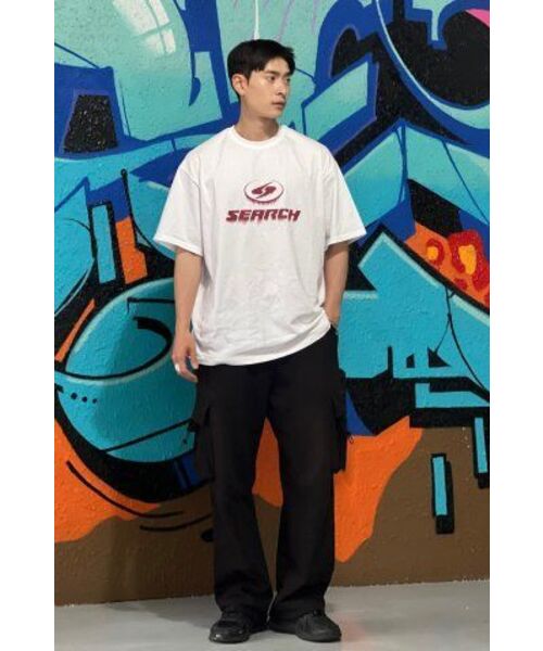 SEARCH410(サーチ410)の「ブリードロゴ半袖Tシャツホワイト-マゼンタ(Tシャツ/カットソー・メンズ・その他・MEDIUM/LARGE)」の13枚目の写真