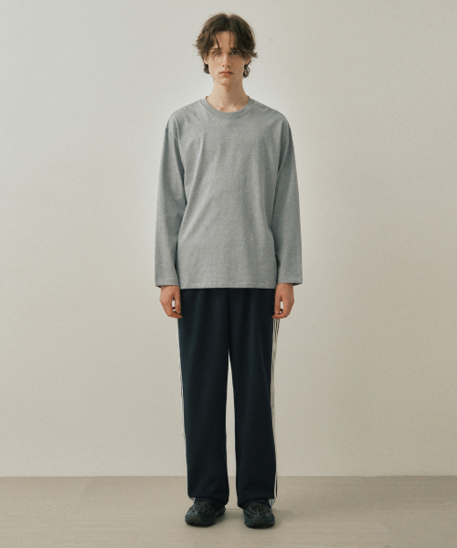 WEDNESDAY OASIS(ウェンズデーオアシス)の「エバーコンパクトプレミアコットンTシャツ_MELANGE(W25-TP38)(Tシャツ/カットソー・メンズ・グレー・MEDIUM/LARGE)」の3枚目の写真