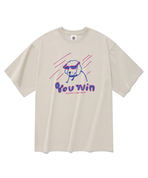 ユーウィン半袖Tシャツベージュ