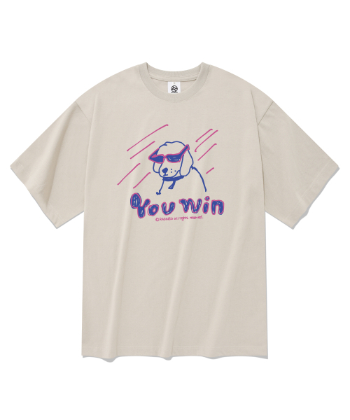 RADINEO(ラディネオ)の「ユーウィン半袖Tシャツベージュ(Tシャツ/カットソー・メンズ・その他・SMALL/MEDIUM/LARGE/X-LARGE)」の1枚目の写真