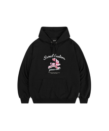 SWEET BUSTER RABBIT HOODIE (BLACK)
