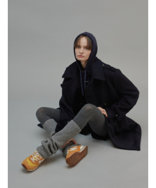 FROMWHERE(フロムウェア)の「Wool Slim Fit Hoodie Navy(パーカー・レディース・その他・FREE)」の3枚目の写真