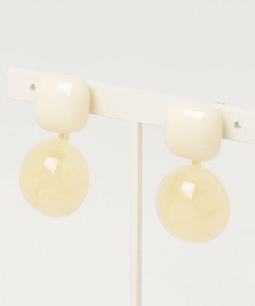 Trish（トリッシュ）の「サークルレジンピアス（ピアス（両耳用）・レディース・アイボリー/ピンク・FREE）」の6枚目の写真