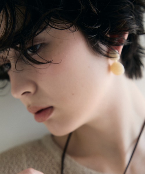 Trish（トリッシュ）の「サークルレジンピアス（ピアス（両耳用）・レディース・アイボリー/ピンク・FREE）」の10枚目の写真