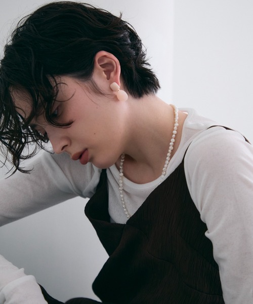 Trish（トリッシュ）の「サークルレジンピアス（ピアス（両耳用）・レディース・アイボリー/ピンク・FREE）」の17枚目の写真