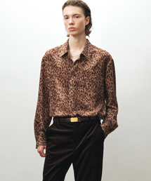 NOIRER（ノイア）の「ヘアリー レオパード ルーズフィット シャツ (ブラウン)（シャツ/ブラウス）」