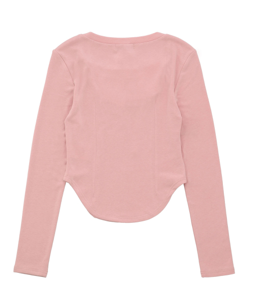 DELICCENT（デリセント）の「ビクトリアンシャーリングTシャツ[PINK]（Tシャツ/カットソー・レディース・ピンク・FREE）」の2枚目の写真