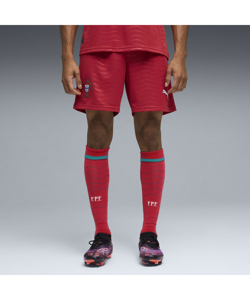 PUMA(プーマ)の「PUMA プーマ メンズ サッカー ポルトガル代表 レプリカ ショーツ(その他パンツ・メンズ・レッド系その他・X-SMALL/MEDIUM/SMALL/X-LARGE/LARGE)」の4枚目の写真