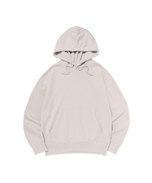 BECANVAS PIGMENT DYDE OVERFIT HOOD (SAND BEIGE)