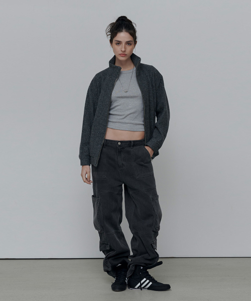 ANYTIME LOREAK(エニタイムロレーク)の「CAMELLIA BIG CARGO PANTS-CHARCOAL(W)(その他パンツ・レディース・その他・SMALL/X-SMALL)」の1枚目の写真