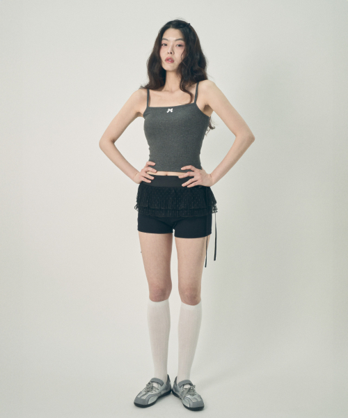 MIHEV(ミヘブ)の「リボンスリーブレストップ グレー(Tシャツ/カットソー・レディース・その他・FREE)」の5枚目の写真