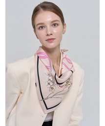 DAL（ダル）の「Della Square Silk Scarf Apricot（バンダナ/スカーフ）」