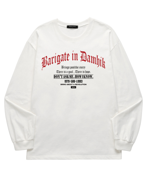 BARIGATE(バリゲート)の「L1993 ロングスリーブ (BLS032) ホワイト(Tシャツ/カットソー・レディース・その他・SMALL/MEDIUM/LARGE/X-LARGE/XX-LARGE)」の1枚目の写真