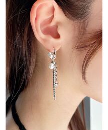 RESEXXY | パールデザインチェーンピアス(ピアス（両耳用）)