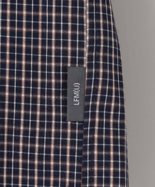 LOWRYS FARM（ローリーズファーム）の「【LFM(U)】BROADチェックシャツＬＳ　 640205（シャツ/ブラウス・メンズ・ベージュ/ネイビー・MEDIUM/LARGE）」の9枚目の写真