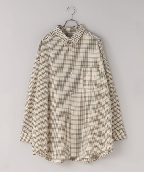 LOWRYS FARM（ローリーズファーム）の「【LFM(U)】BROADチェックシャツＬＳ　 640205（シャツ/ブラウス・メンズ・ベージュ/ネイビー・MEDIUM/LARGE）」の12枚目の写真