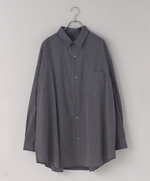 LOWRYS FARM（ローリーズファーム）の「【LFM(U)】BROADチェックシャツＬＳ　 640205（シャツ/ブラウス・メンズ・ベージュ/ネイビー・MEDIUM/LARGE）」の14枚目の写真