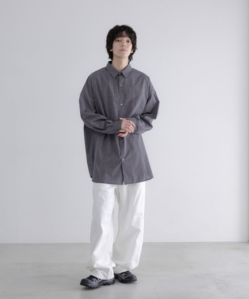 LOWRYS FARM（ローリーズファーム）の「【LFM(U)】BROADチェックシャツＬＳ　 640205（シャツ/ブラウス・メンズ・ベージュ/ネイビー・MEDIUM/LARGE）」の18枚目の写真