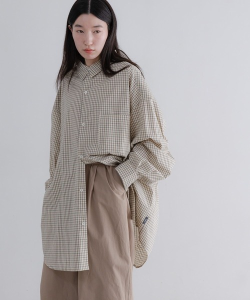 LOWRYS FARM（ローリーズファーム）の「【LFM(U)】BROADチェックシャツＬＳ　 640205（シャツ/ブラウス・メンズ・ベージュ/ネイビー・MEDIUM/LARGE）」の21枚目の写真