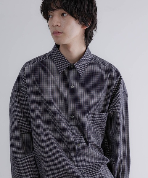 LOWRYS FARM（ローリーズファーム）の「【LFM(U)】BROADチェックシャツＬＳ　 640205（シャツ/ブラウス・メンズ・ベージュ/ネイビー・MEDIUM/LARGE）」の16枚目の写真