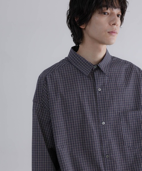 LOWRYS FARM（ローリーズファーム）の「【LFM(U)】BROADチェックシャツＬＳ　 640205（シャツ/ブラウス・メンズ・ベージュ/ネイビー・MEDIUM/LARGE）」の15枚目の写真