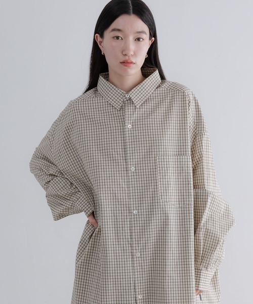 LOWRYS FARM（ローリーズファーム）の「【LFM(U)】BROADチェックシャツＬＳ　 640205（シャツ/ブラウス・メンズ・ベージュ/ネイビー・MEDIUM/LARGE）」の19枚目の写真