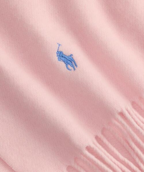 セール】フリンジトリム ウール マフラー（マフラー）｜POLO RALPH