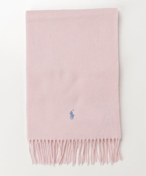 セール】フリンジトリム ウール マフラー（マフラー）｜POLO RALPH