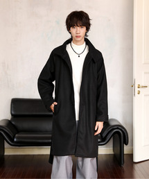 EFFECTION（エフェクション）の「【neos】ルーズシルエット スタンドネック フェイクウール ロング コート ジャケット（ステンカラーコート）」