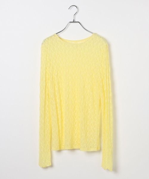 LEPSIM（レプシィム）の「レースインナー　639360（Tシャツ/カットソー・レディース・ブラック/アイボリー/ホワイト/イエロー・FREE）」の4枚目の写真