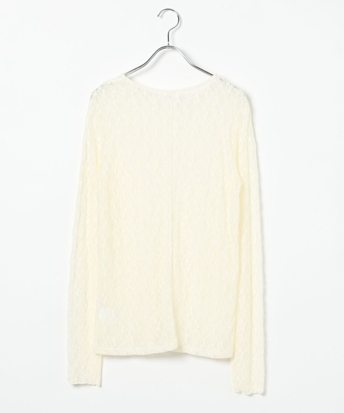 LEPSIM（レプシィム）の「レースインナー　639360（Tシャツ/カットソー・レディース・ブラック/アイボリー/ホワイト/イエロー・FREE）」の5枚目の写真