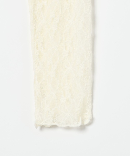 LEPSIM（レプシィム）の「レースインナー　639360（Tシャツ/カットソー・レディース・ブラック/アイボリー/ホワイト/イエロー・FREE）」の8枚目の写真