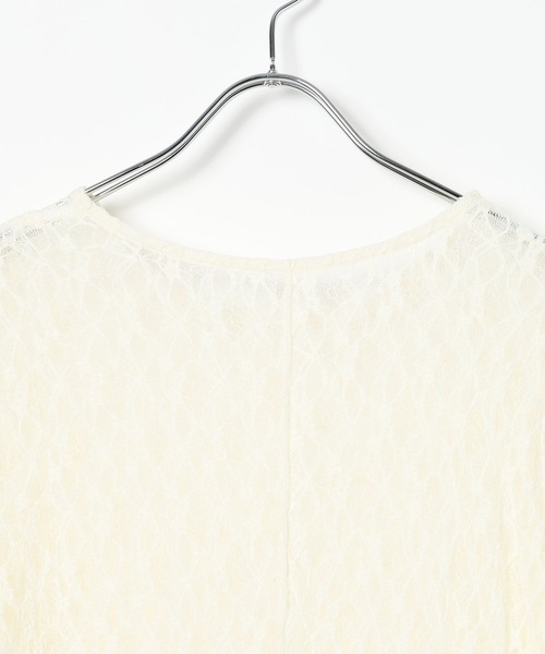 LEPSIM（レプシィム）の「レースインナー　639360（Tシャツ/カットソー・レディース・ブラック/アイボリー/ホワイト/イエロー・FREE）」の10枚目の写真