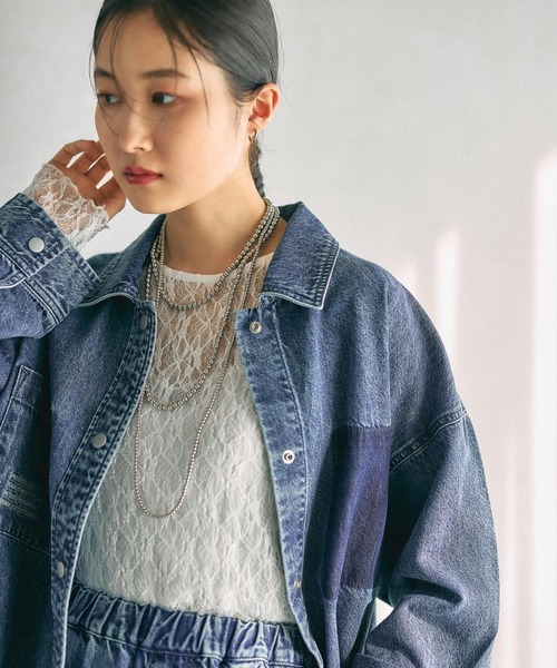 LEPSIM（レプシィム）の「レースインナー　639360（Tシャツ/カットソー・レディース・ブラック/アイボリー/ホワイト/イエロー・FREE）」の18枚目の写真