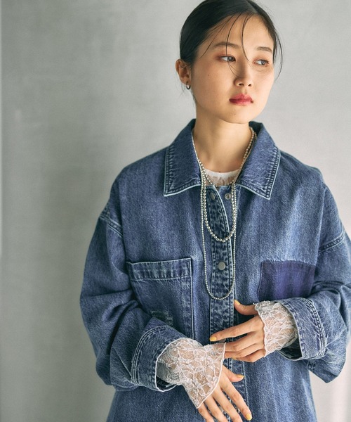 LEPSIM（レプシィム）の「レースインナー　639360（Tシャツ/カットソー・レディース・ブラック/アイボリー/ホワイト/イエロー・FREE）」の19枚目の写真