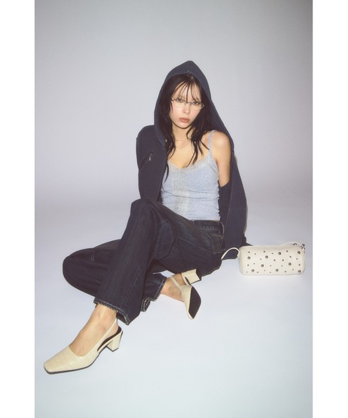 LAGUA GEM（ラグアジェム）の「METAL DOT ROUND バッグ（ショルダーバッグ・レディース・アイボリー/ブラック・FREE）」の16枚目の写真