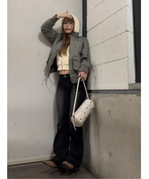 LAGUA GEM（ラグアジェム）の「METAL DOT ROUND バッグ（ショルダーバッグ・レディース・アイボリー/ブラック・FREE）」の20枚目の写真