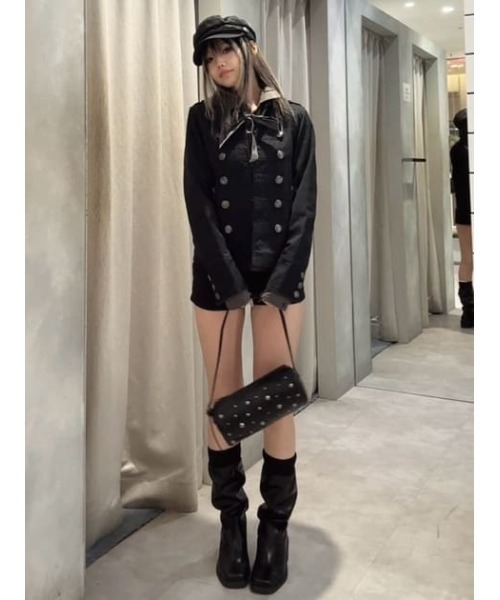 LAGUA GEM（ラグアジェム）の「METAL DOT ROUND バッグ（ショルダーバッグ・レディース・アイボリー/ブラック・FREE）」の22枚目の写真