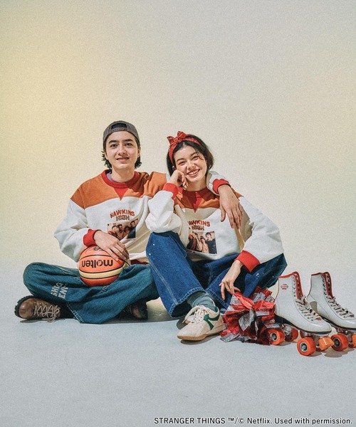 STRANGER THINGS】コラボ配色スウェット（スウェット）｜niko and