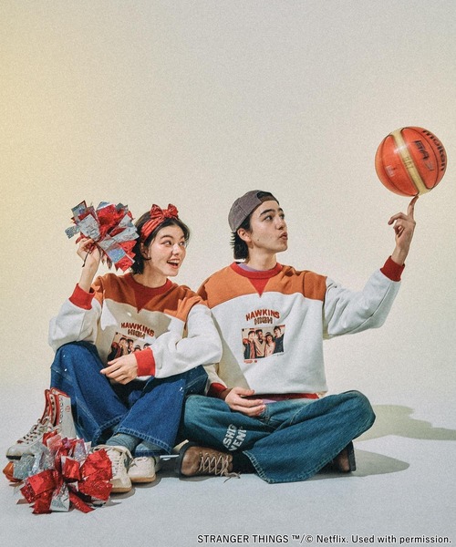 STRANGER THINGS】コラボ配色スウェット（スウェット）｜niko and